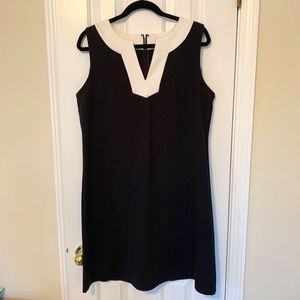MICHAEL KORS Sleeveless Black & White Casual Dress, SZ 14
